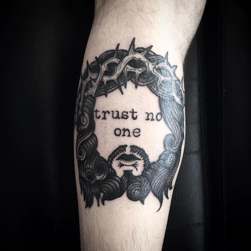 Itzocan Tattoos Trust no one traditionaltattoo