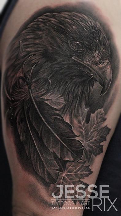 Golden Eagle Tattoo By Jesse Rix Tattoonow