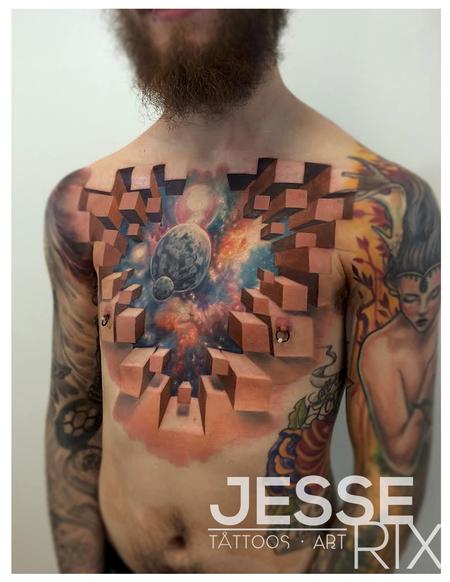 15 Optical Illusion Tattoos That Look 3D