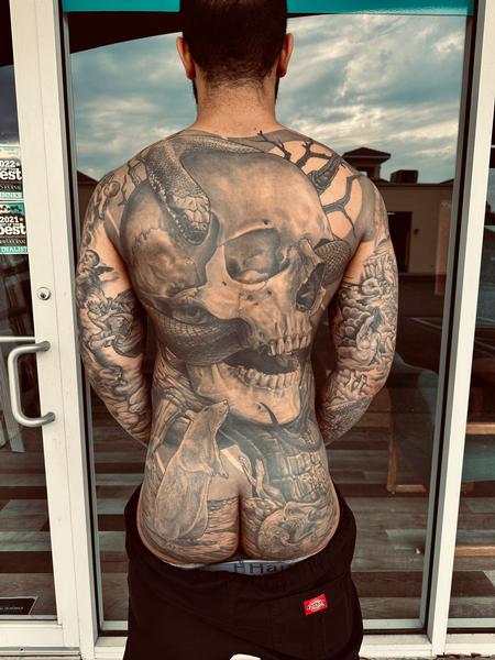 tattoos/ - Skull Back - 145264