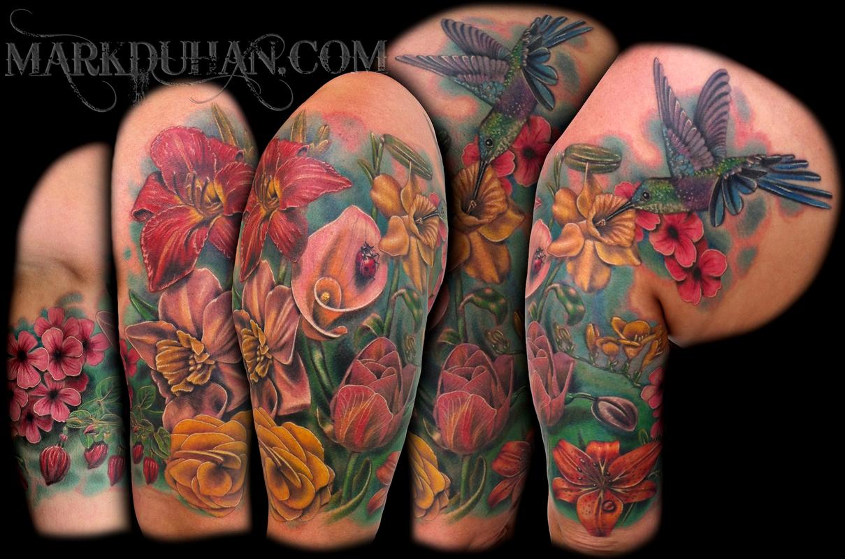 flower nature half sleeve tattooTikTok Search