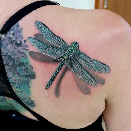 michele@offthemaptattoo.com, dragonfly, libellula by Michele Pitacco:  TattooNOW