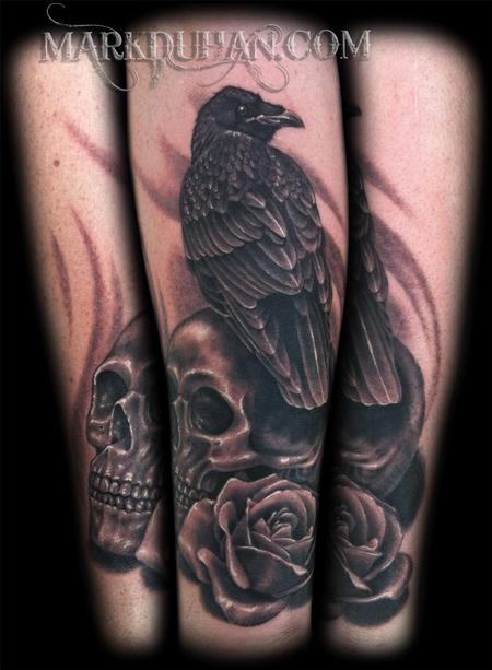 Trash polka crow (raven), skull and rose tattoo idea. You can follow the  link and get custom tattoo desi… | Trash polka tattoo designs, Rose tattoos,  Tattoo designs
