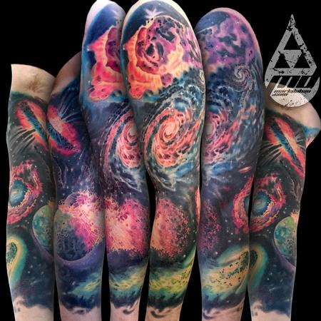 OUTERSPACE SLEEVE by Mark Duhan: TattooNOW