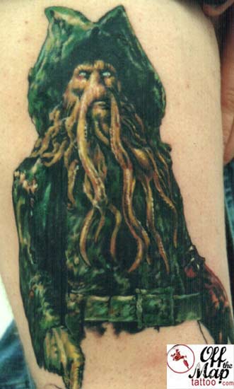 Davy Jones  Nautical sleeve Sleeve tattoos Disney tattoos