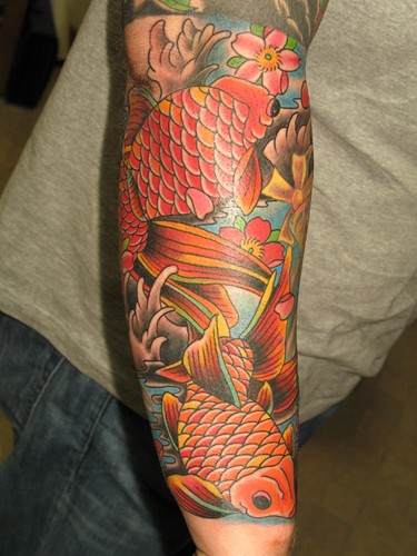 Tattoo uploaded by 9room • Watercolor tattoo by 9room #9room #watercolor  #color #unique #nature #goldfish #fish #tinytattoo #smalltattoo • Tattoodo