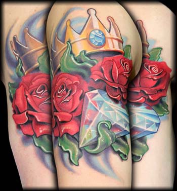 Large Black Crowned Skull Temporary Tattoo Realistic Crown King Rose Click  for More Details Crafting Supply - Etsy