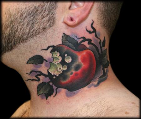 How to make apple tattoo design - YouTube