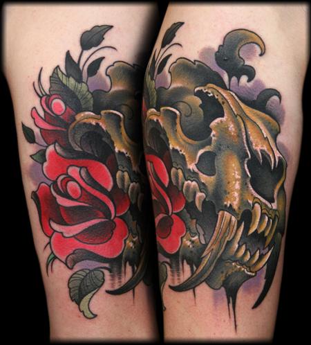 Mosaic Flow Saber Tooth by Coen Mitchell | Gold tattoo, Tattoos for guys,  Tattoos