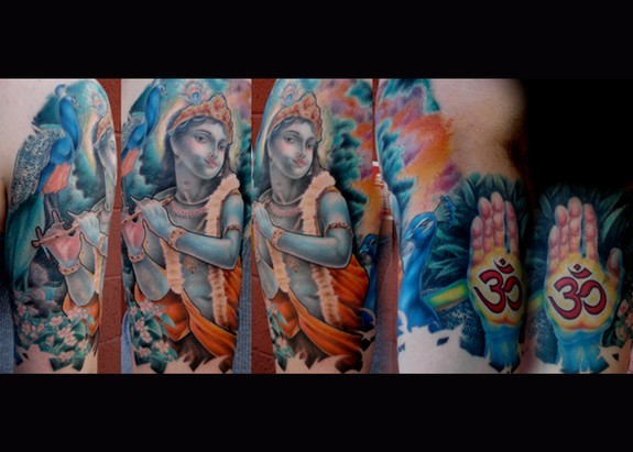 RADHE KRISHNA TATTOO KESA LGA❤️/ #radheradhe #radhakrishna  #radhekrishnastatus #radheshyam #shots - YouTube