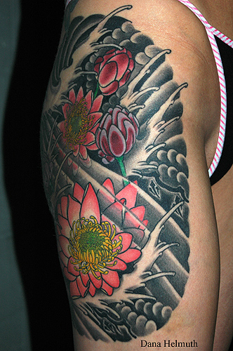 Water Lily Tattoo - Custom Birth Flower Tattoo Design Service