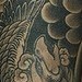 Tattoos - front view of phoenix with clouds japanese sleeve tattoo - 47846