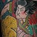 Tattoos - samurai with waves japanese sleeve tattoo - 47845