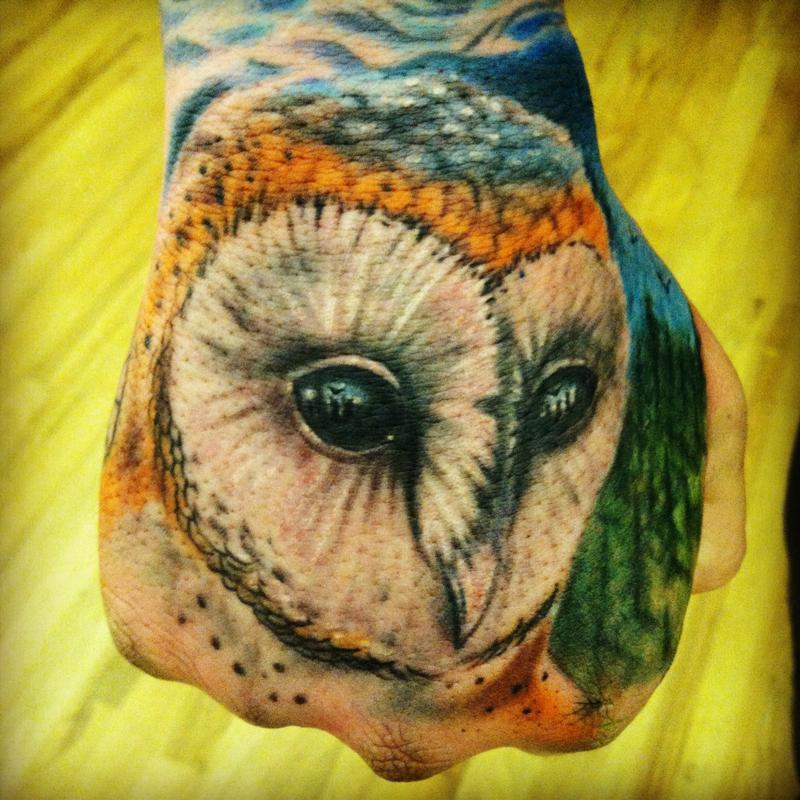 barn owl tattoo stencil