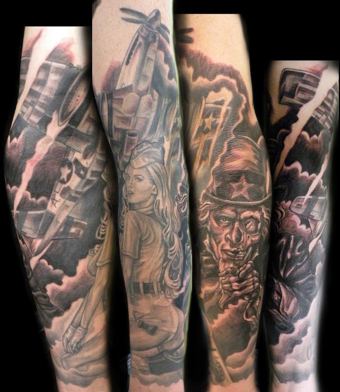 military tattoo designs for men