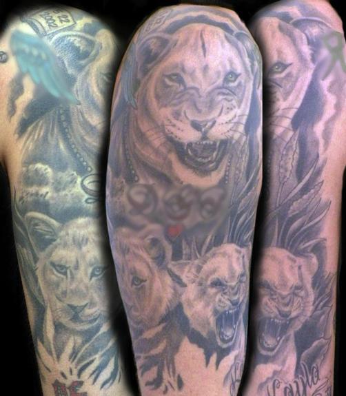 lion and cub tattoo shoulder｜TikTok Search