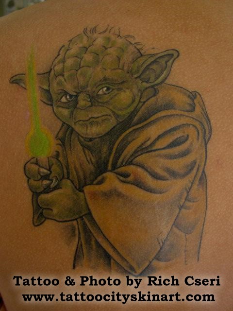 Yoda Tattoo by Mike DeVries: TattooNOW