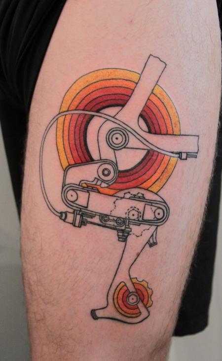 Bike_Gear_Tattoo_Leg_3 | Tatuaje de engranajes, Tatuajes bicicletas,  Tatuajes pierna