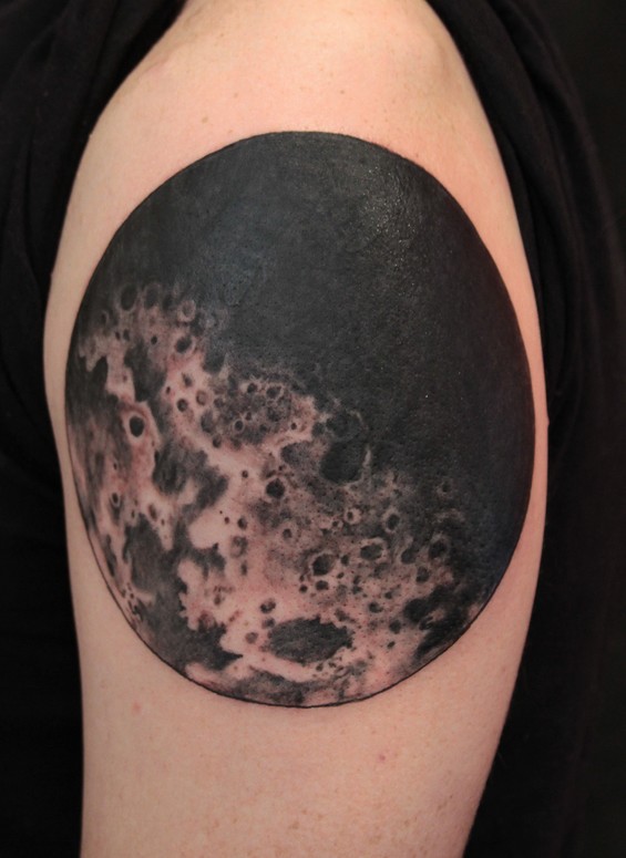 Moon Tattoo by Gene Coffey TattooNOW