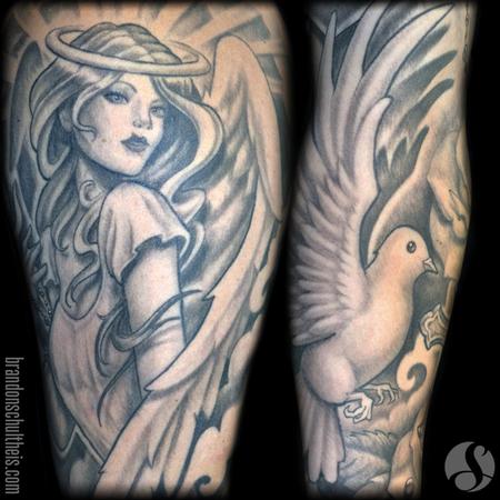 angels #angeltattoo #tattoo #art #artist #artwork #chesttattoo #love  #memory #memorial | Instagram