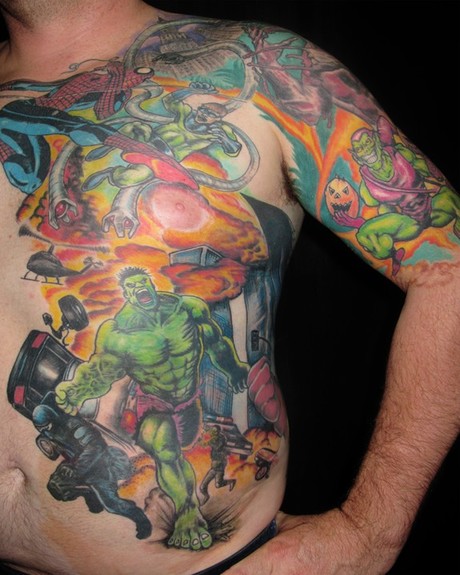 Top 30 Incredible Hulk Tattoos For Men  Lazy Penguins