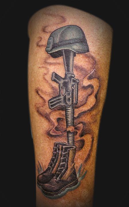The Soldiers Cross tattoo