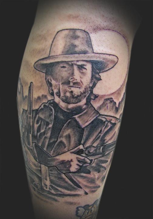 Tattoo of People Clint Eastwood