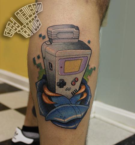 Awesome #pokemon #gameboy #color #tattoo that @danmcwilliamsart created and  who has lots of excellent #tattoos to enjoy! 🎮🔥⁠⁠ �... | Instagram