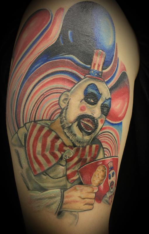 RobZombieofficial on Instagram Its Tattoo Tuesday Today we pay tribute  to Captain Spaulding through a batch of very fine tattoos Inking the  Captain in your skin is a