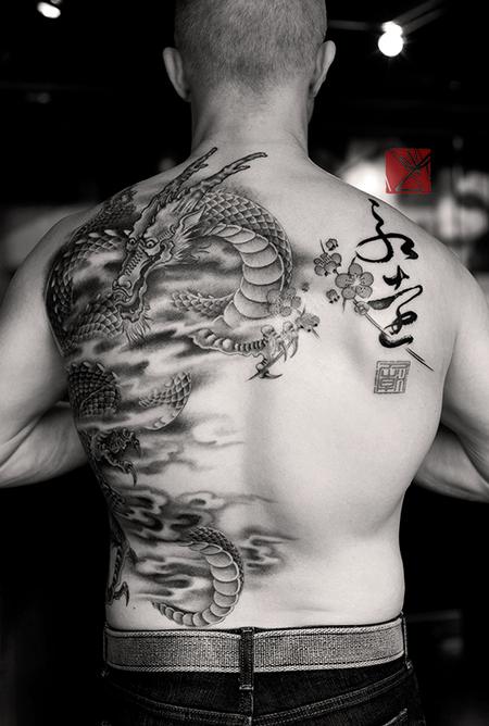 Dragon Disposable Removable Waterproof Body Art Temporary Tattoo Sticker  Decal for Women Men Big Size Cool - AliExpress