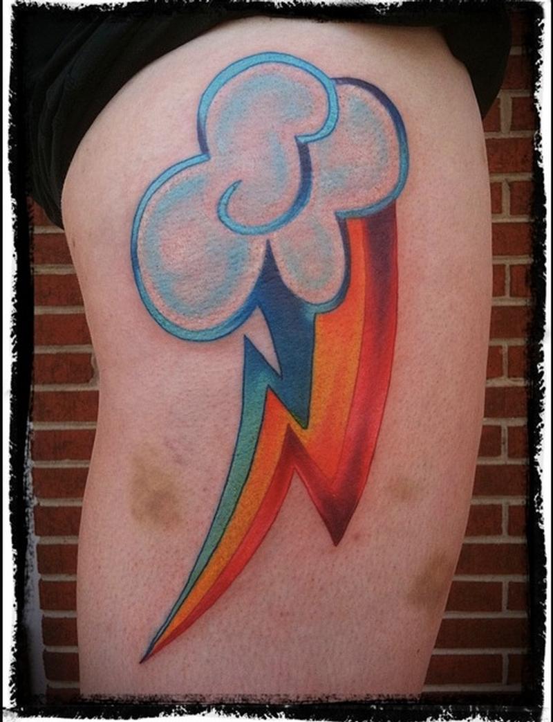 rainbow dash tattoo tribal