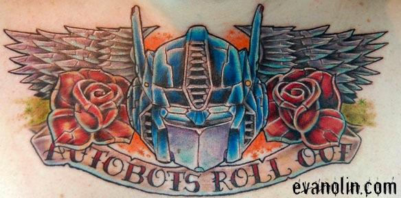 Tattoo uploaded by Chris T  Optimus Prime vs Megatron  Tattoodo