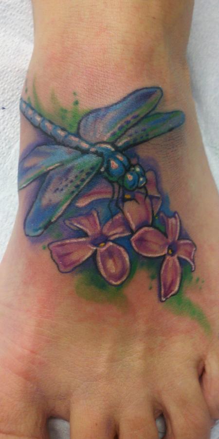 How Long Flower Dragonfly Tattoo  BioBubblePets