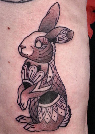 rabbit tattoo arm｜TikTok Search