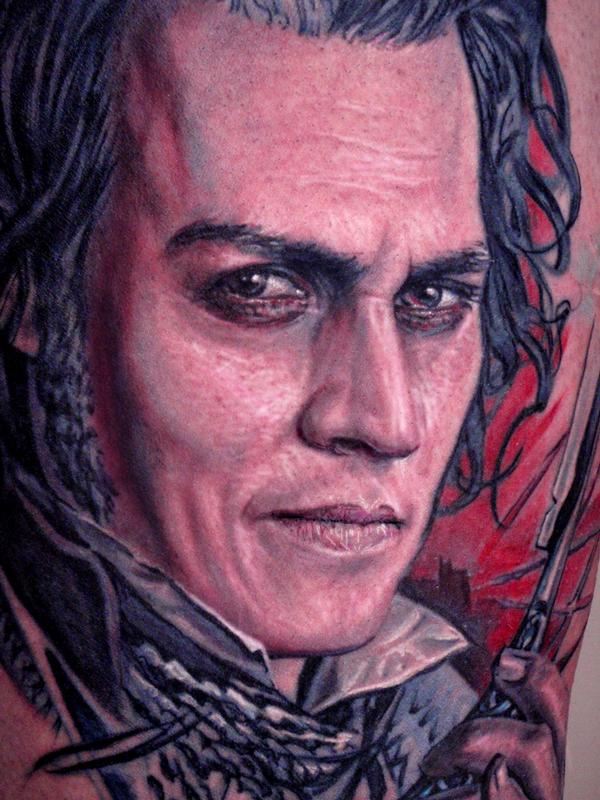 DAVID BROWN  The Sweeney Todd portrait is almost finished One