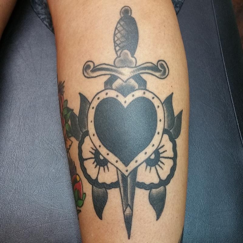 Dagger heart  Tattoo and piercing studio in Farnborough Hampshire  Artists specialising in custom black and grey dotwork floral and cover  ups