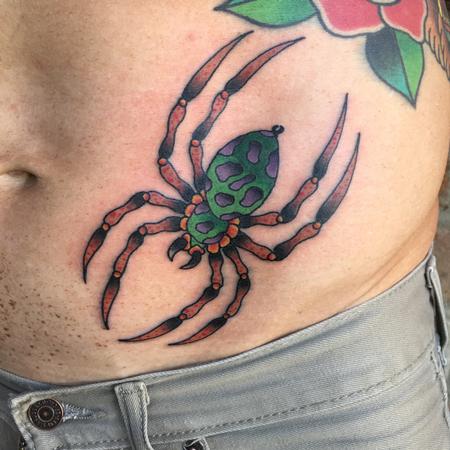 Mtl Tattoo - Beautiful traditional spider tattooed by @e.a.tattoo at  @mtltattoo ! | Facebook