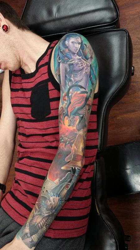 Sleeve tattoo by Roman Kor  Post 25002