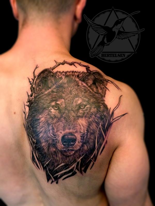 Gray wolf tattoo by Niki Norberg  Post 21687