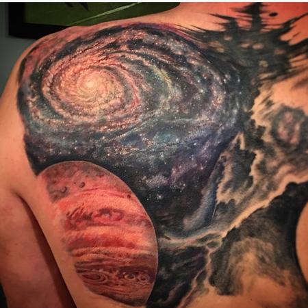 Galaxy Back Tattoo | Galaxy tattoo, Tattoos, Tattoo designs