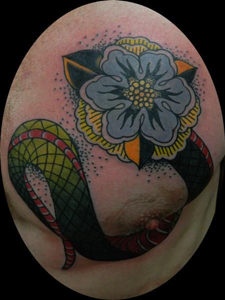 tattoos/ - Flower Snake - 74786