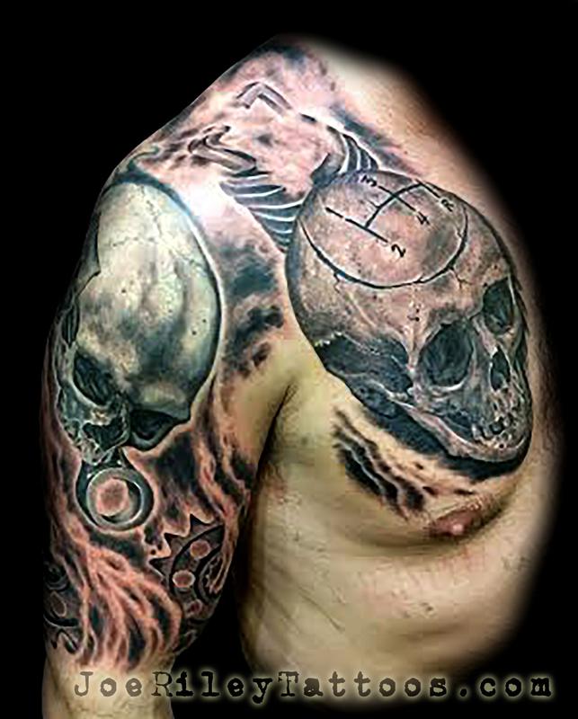 Skull and piston tattoo  Instagram