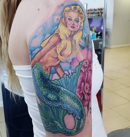 tattoos/ - Pin up Mermaid - 117887