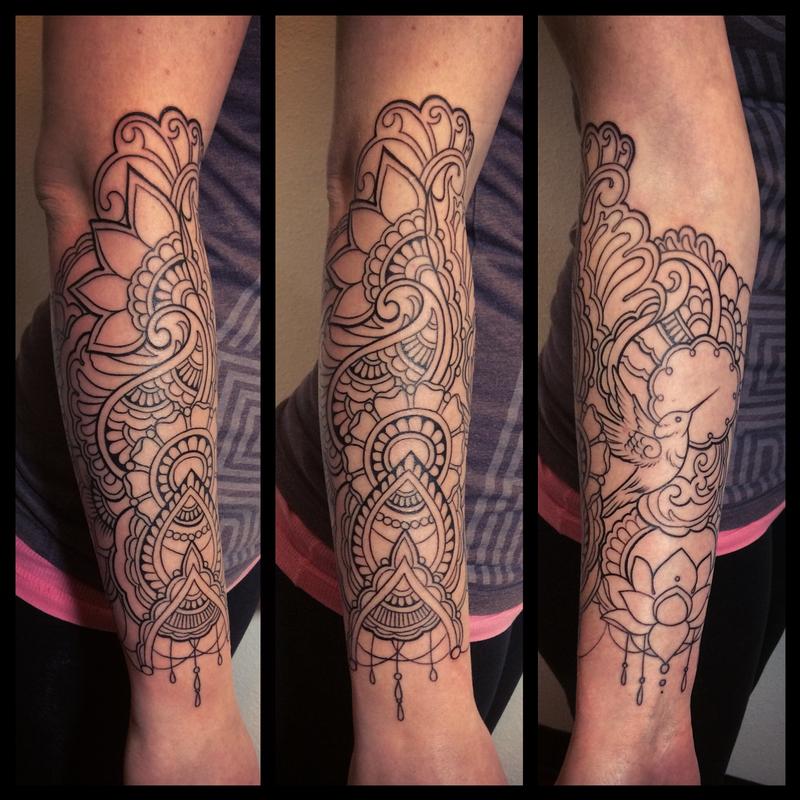 Henna style line work tattoo by Laura Jade: TattooNOW