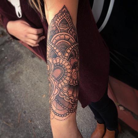 tribal flower tattoo design - Clip Art Library