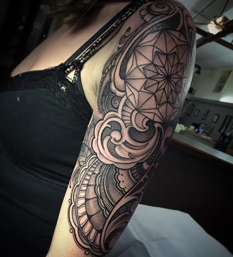 Gothic Black Filigree Tattoo by Runeflame on DeviantArt