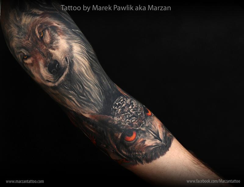 Wild sleeve by Marek Pawlik TattooNOW