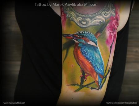 Kingfisher Birds Aquarelle tattoo by Liisa Addi Kask - Best Tattoo Ideas  Gallery