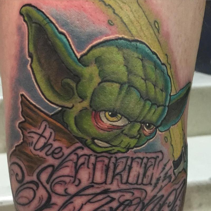 He just loves Master Yoda so much and thanks lotinholle for giving me the  chance to work on such a fun tattoo 紋身 香港紋身 tattoo  Instagram