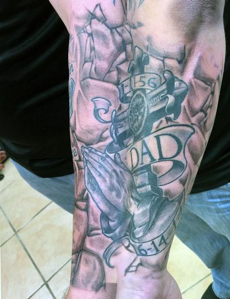 Tattoo uploaded by Adrian Ram • Very cool RIP memorial tattoo. • Tattoodo